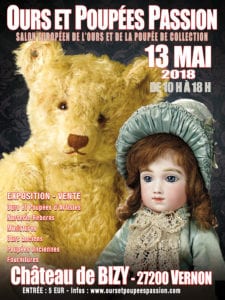 affiche exposition ours et poupée de collection