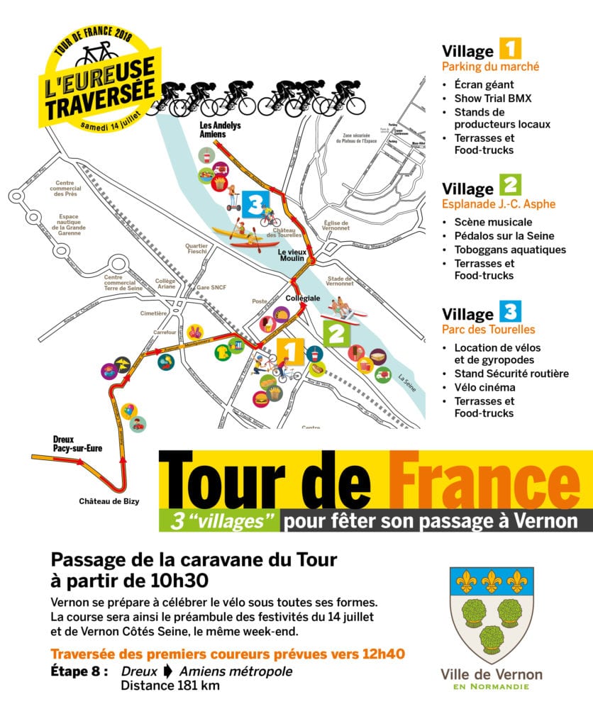 Tour de France 2018 à Vernon