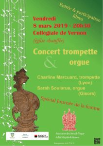 Affiche concert trompette et orgue