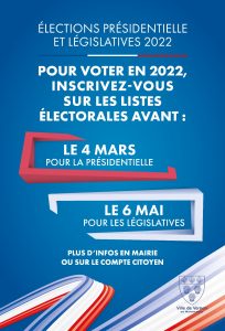 Inscription listes électorales présidentielles 2022