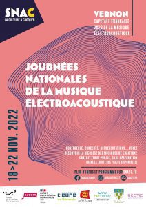 Journées Nationales de la Musique Electroacoustique 2022