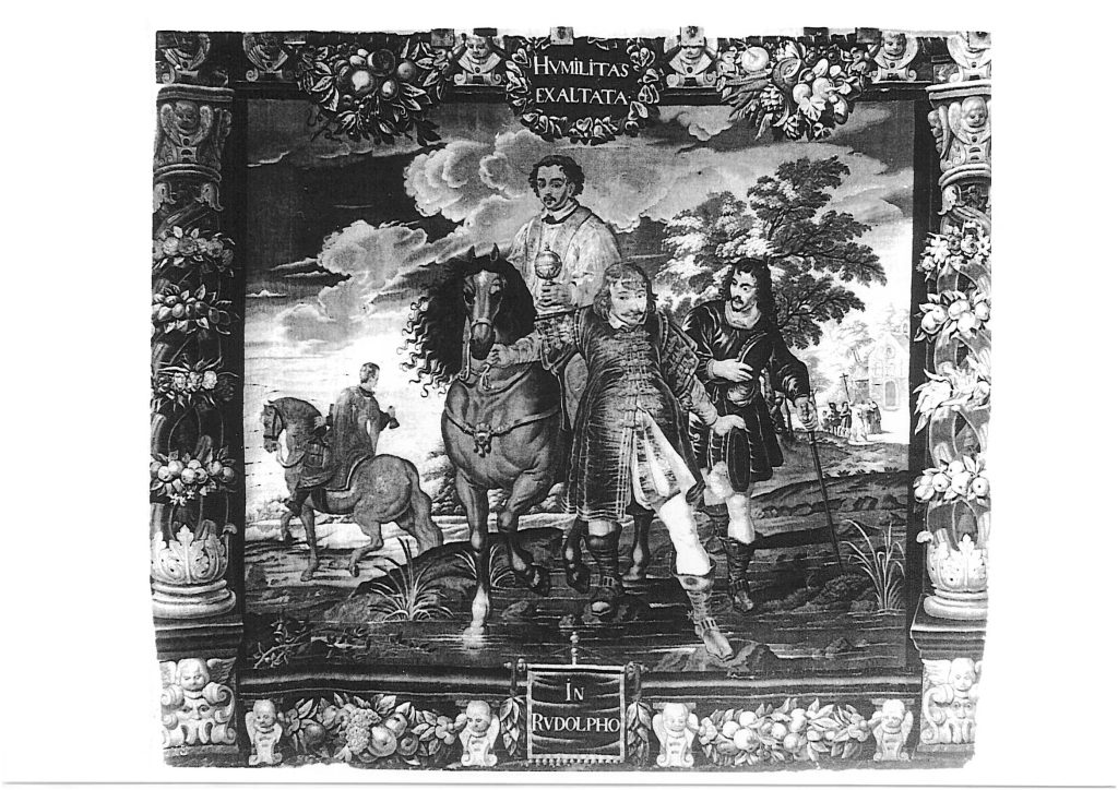 Allégorie de l’Humilité ou l’Humilité exaltée  Tapisserie sur métier – Manufacture d’Aubusson, première moitié du XVIIe siècle  Dimensions : 3,25 x 3 mètres.